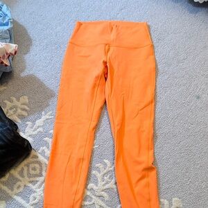 Lululemon Athletica Vibrant Orange Apparel - 28 Length